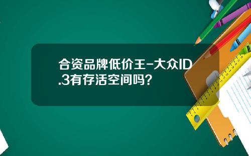 合资品牌低价王-大众ID.3有存活空间吗？