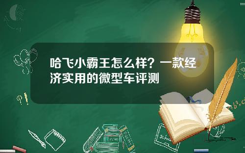 哈飞小霸王怎么样？一款经济实用的微型车评测