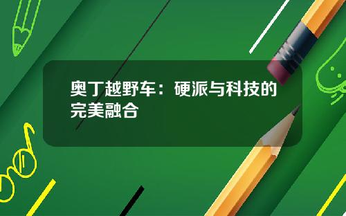 奥丁越野车：硬派与科技的完美融合