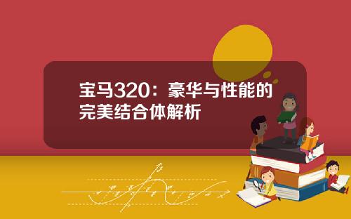 宝马320：豪华与性能的完美结合体解析