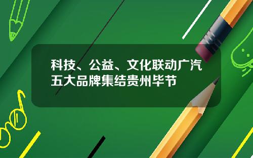 科技、公益、文化联动广汽五大品牌集结贵州毕节