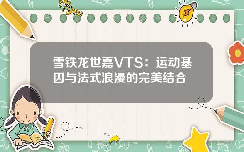 雪铁龙世嘉VTS：运动基因与法式浪漫的完美结合