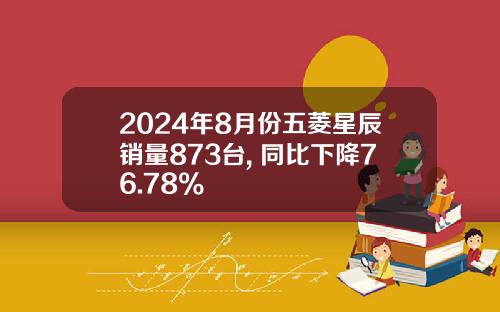 2024年8月份五菱星辰销量873台, 同比下降76.78%